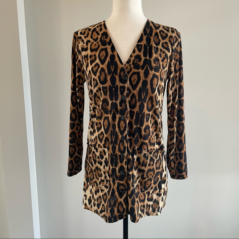 Leopard Print Cardigan